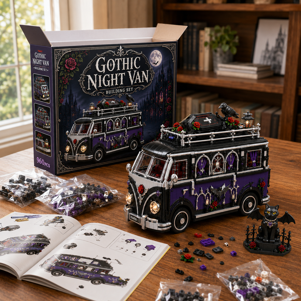 Gothic Night Van Building Blocks Set