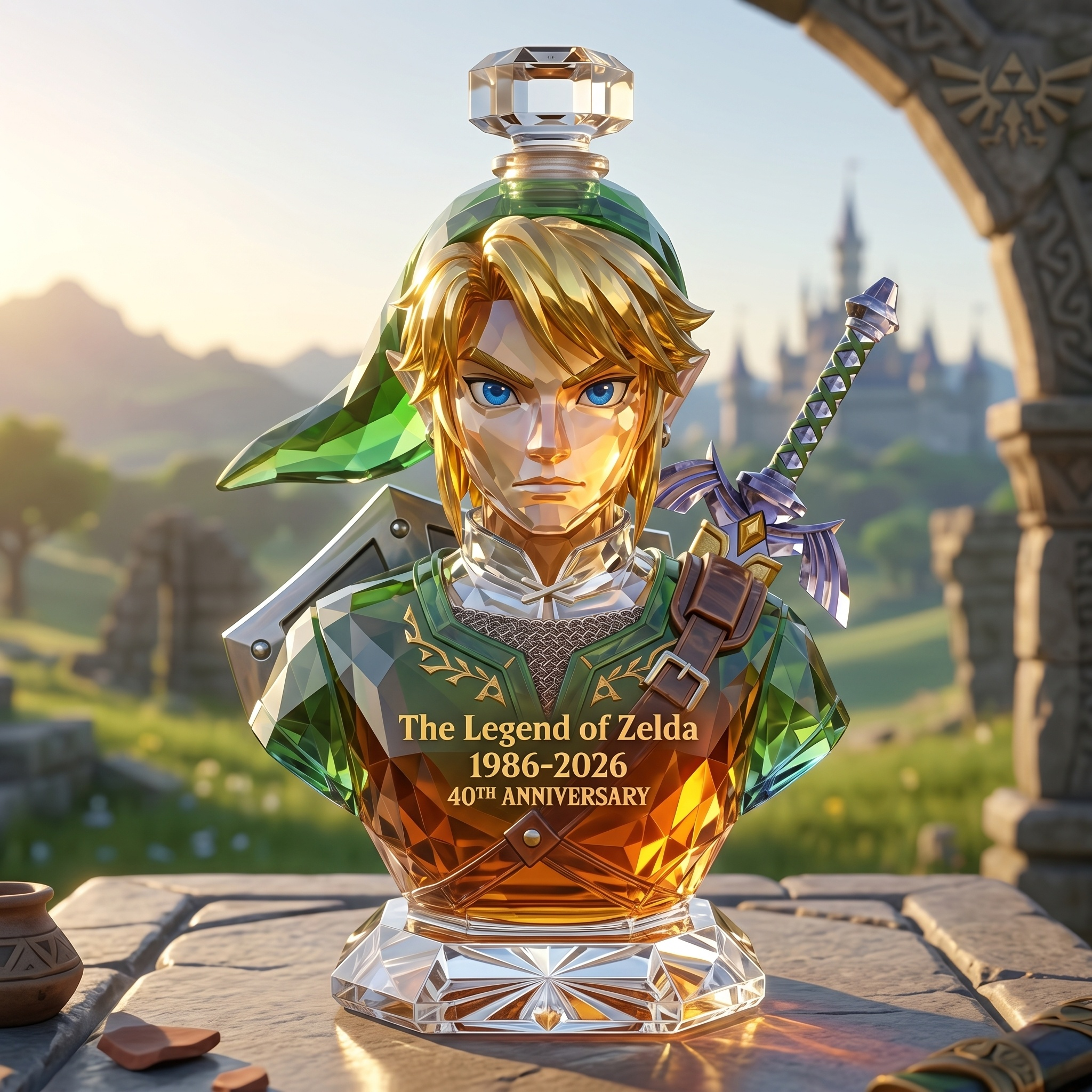The Legend of Zelda 40th Anniversary: Link Whiskey Decanter（1986-2026）