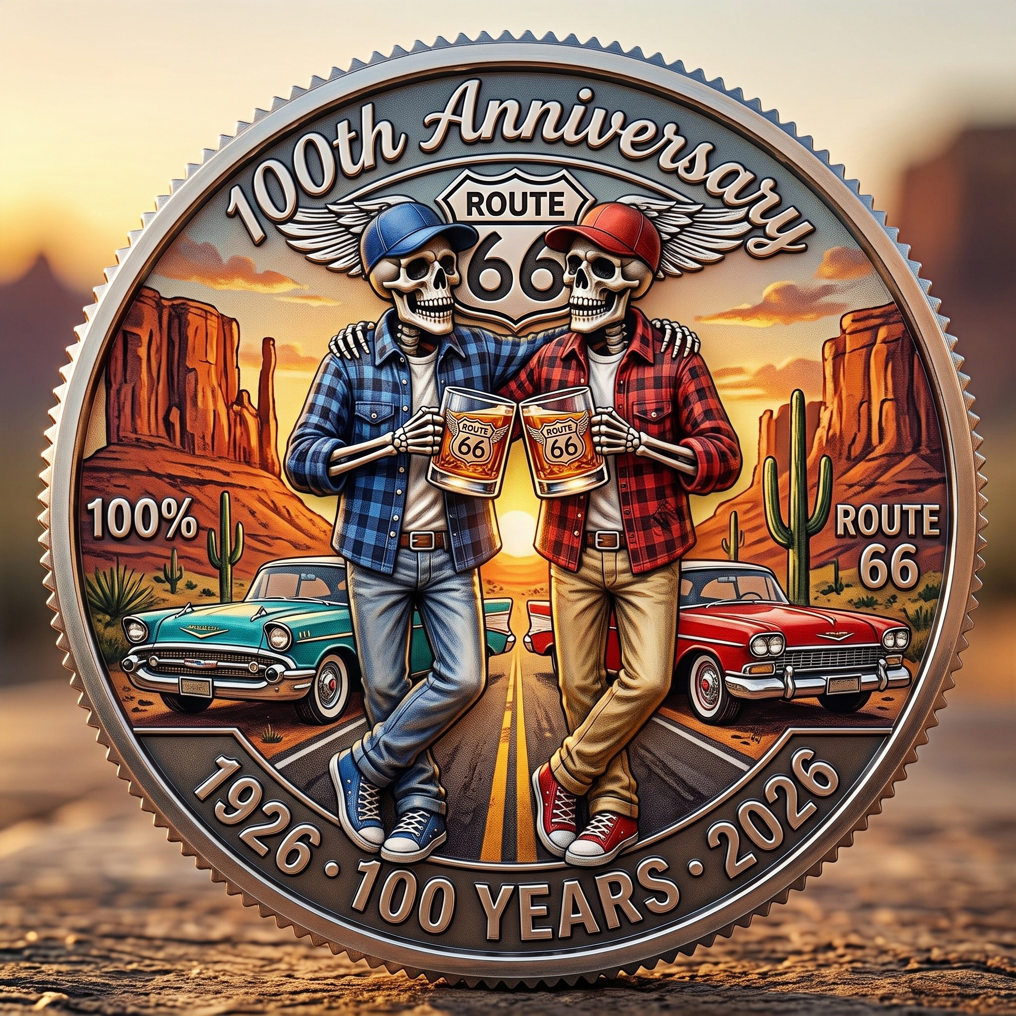 Route 66 100th Anniversary Commemorative Coin (1926-2026)