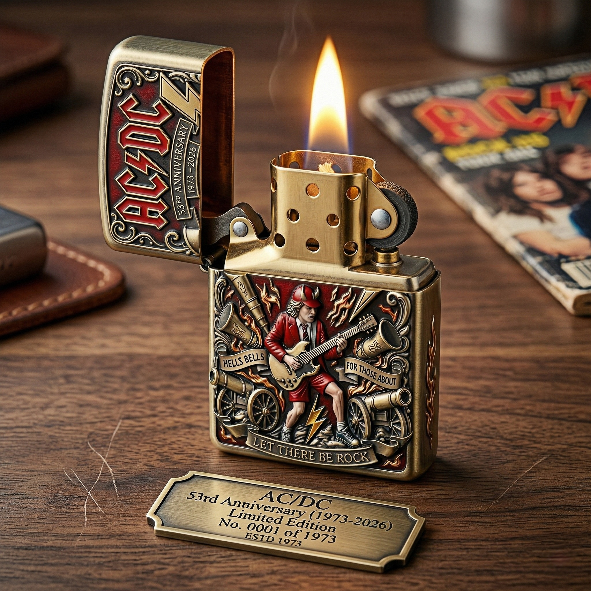 AC/DC 53rd Anniversary Limited Edition Zippo Lighter (1973-2026)