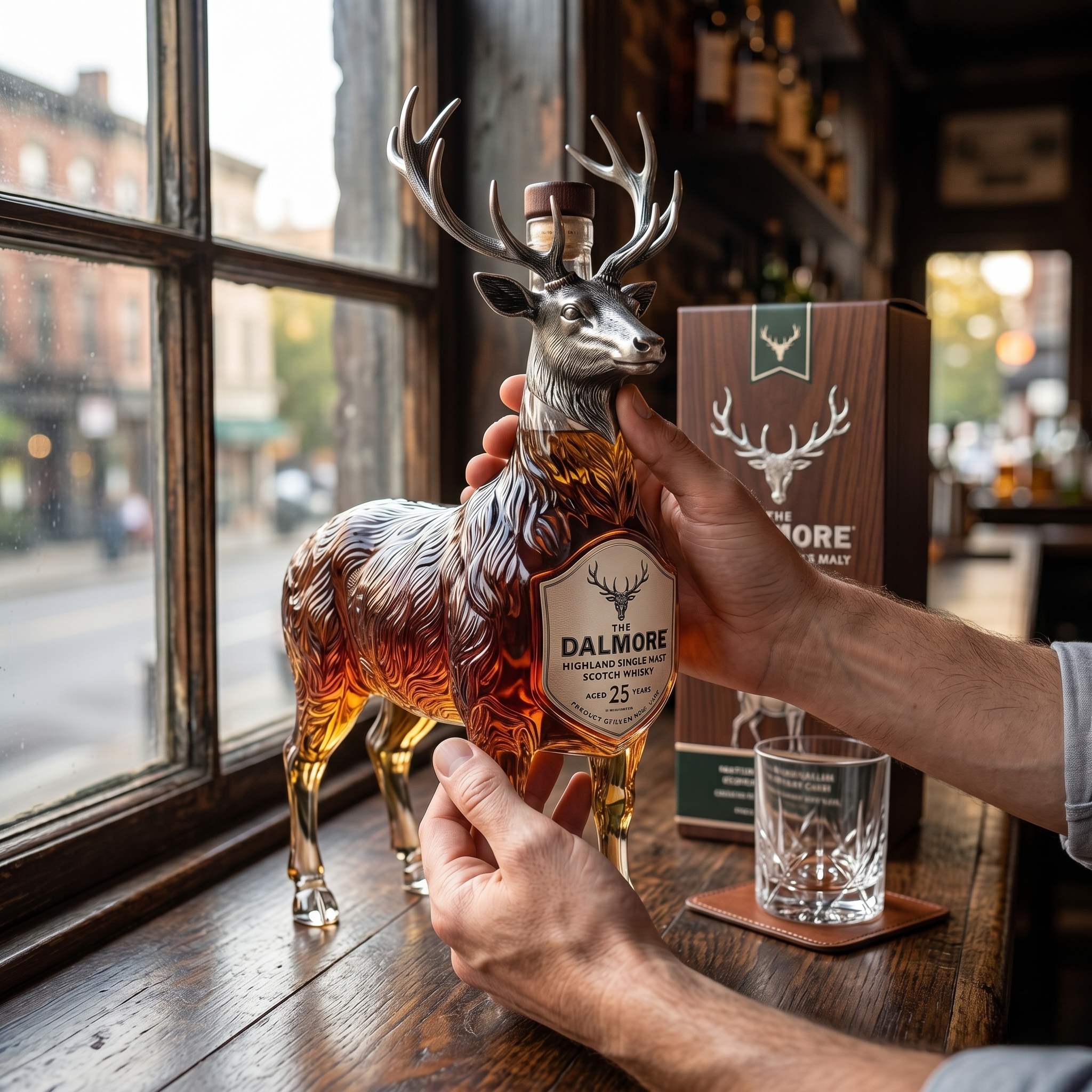 The Dalmore 25 Year Old Whiskey Bottle