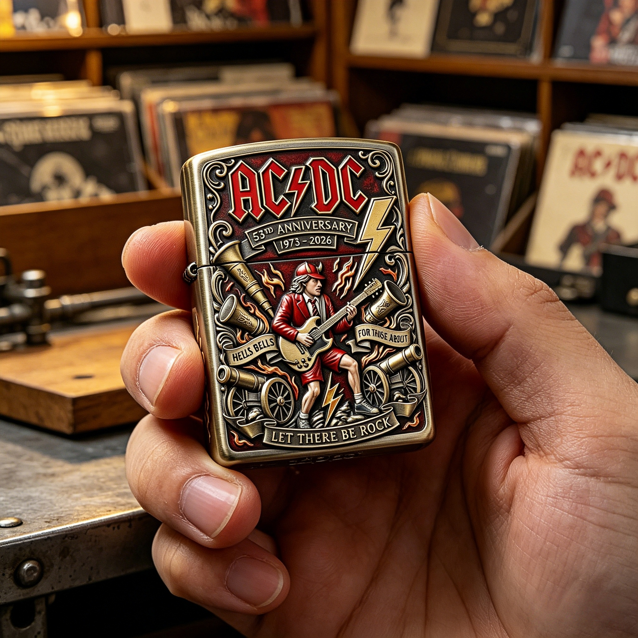 AC/DC 53rd Anniversary Limited Edition Zippo Lighter (1973-2026)