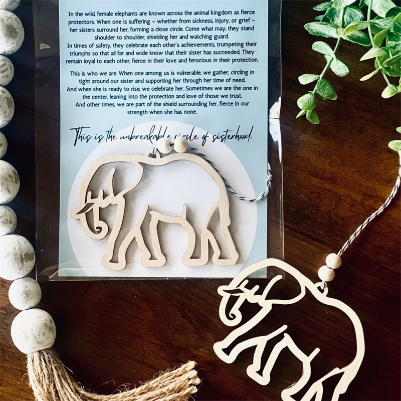 Elephant sisterhood ornament