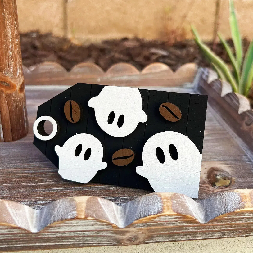 Halloween Ghost Coffee Tiered tray set