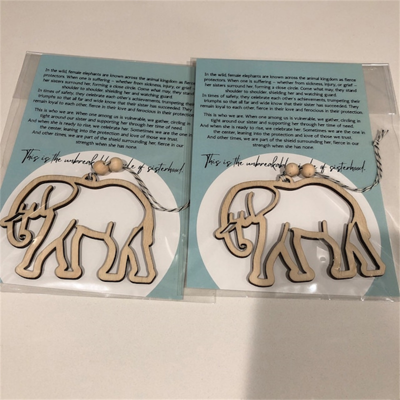 Elephant sisterhood ornament