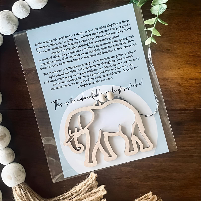 Elephant sisterhood ornament