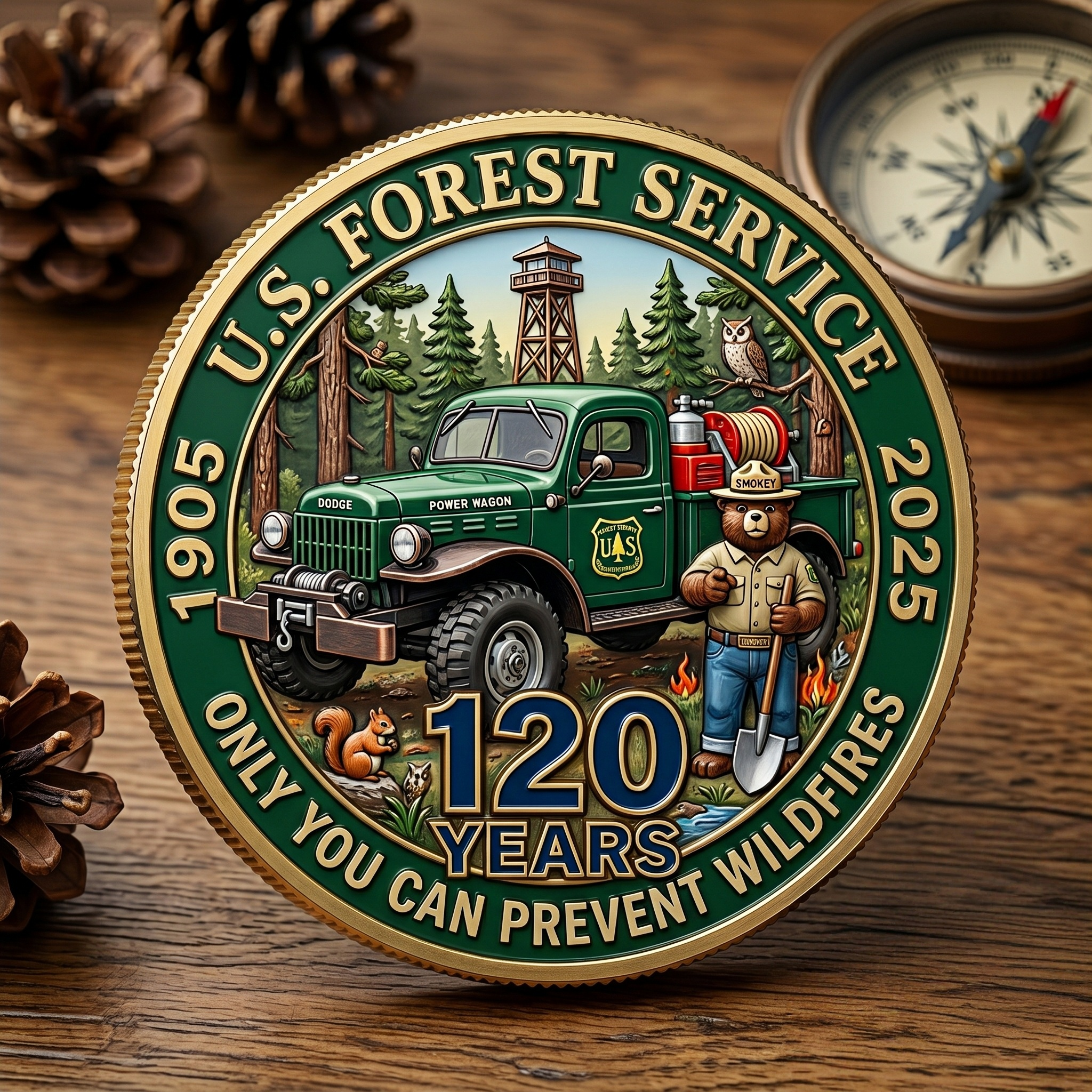USFS 120th Anniversary Commemorative Coin (1905-2025)