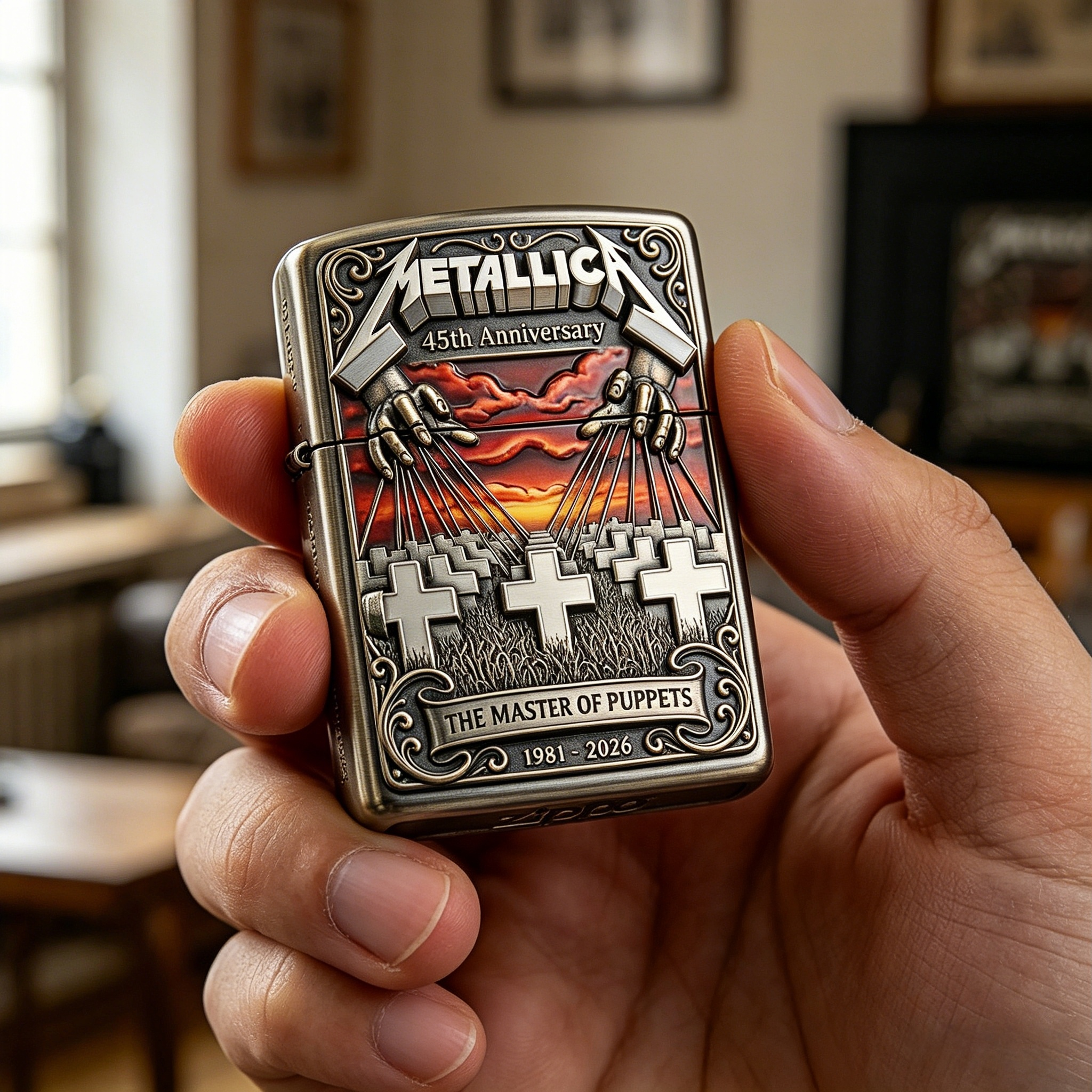 Metallica 45Th Anniversary Limited Edition Zippo Lighter (1981-2026)