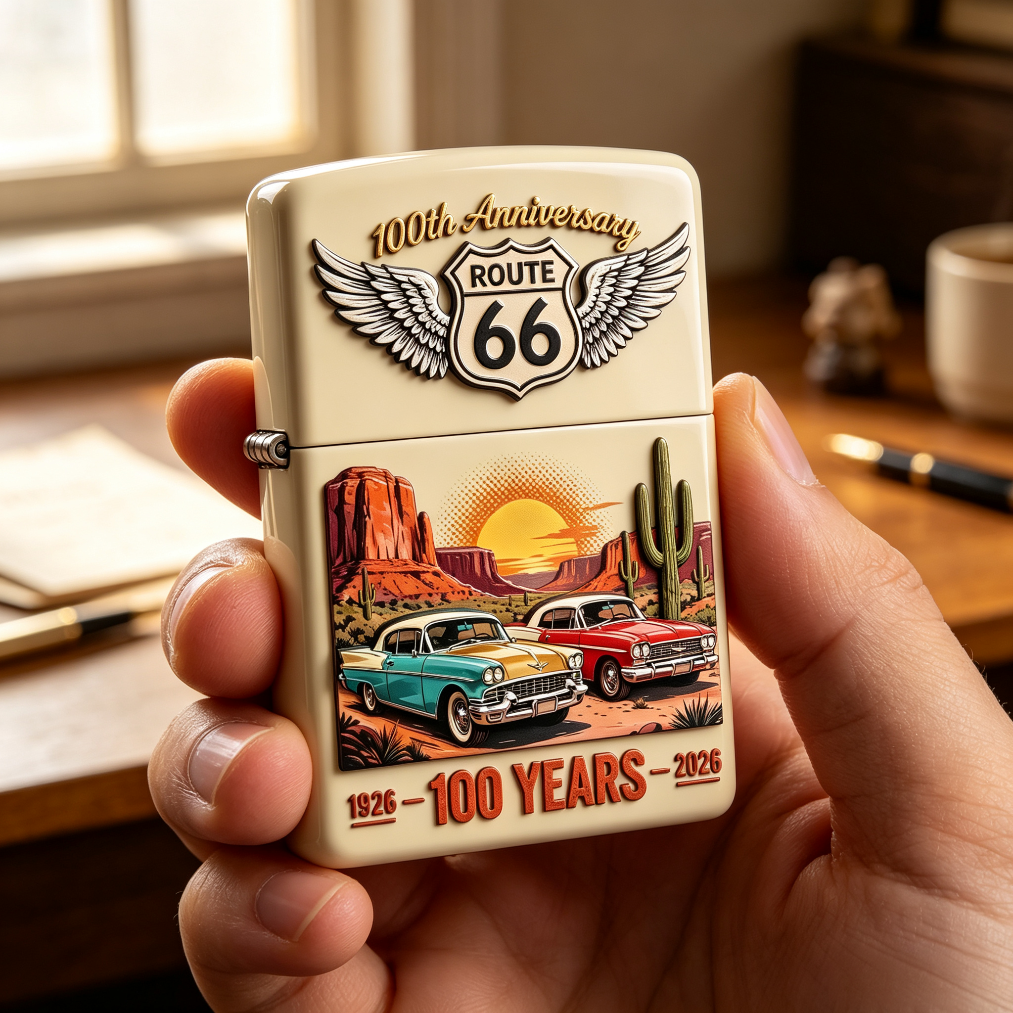 Route 66 100th Anniversary Limited Edition Lighter (1926-2026)