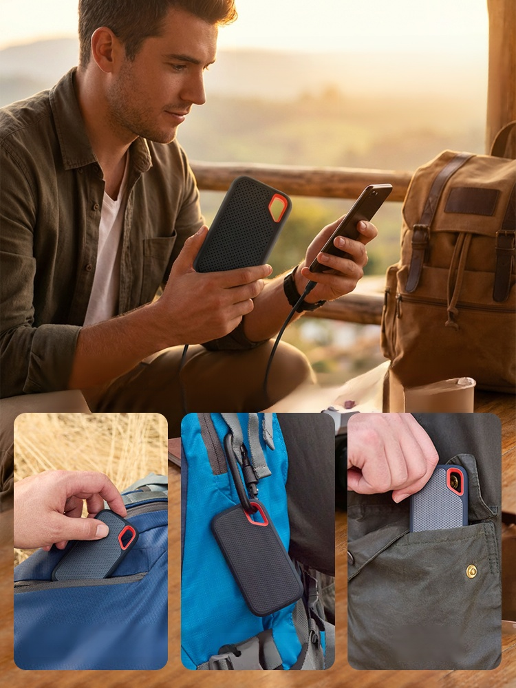 High-speed solid-state portable hard drive, Say goodbye to storage anxiety. 1TB to 64TB available, fast and stable.