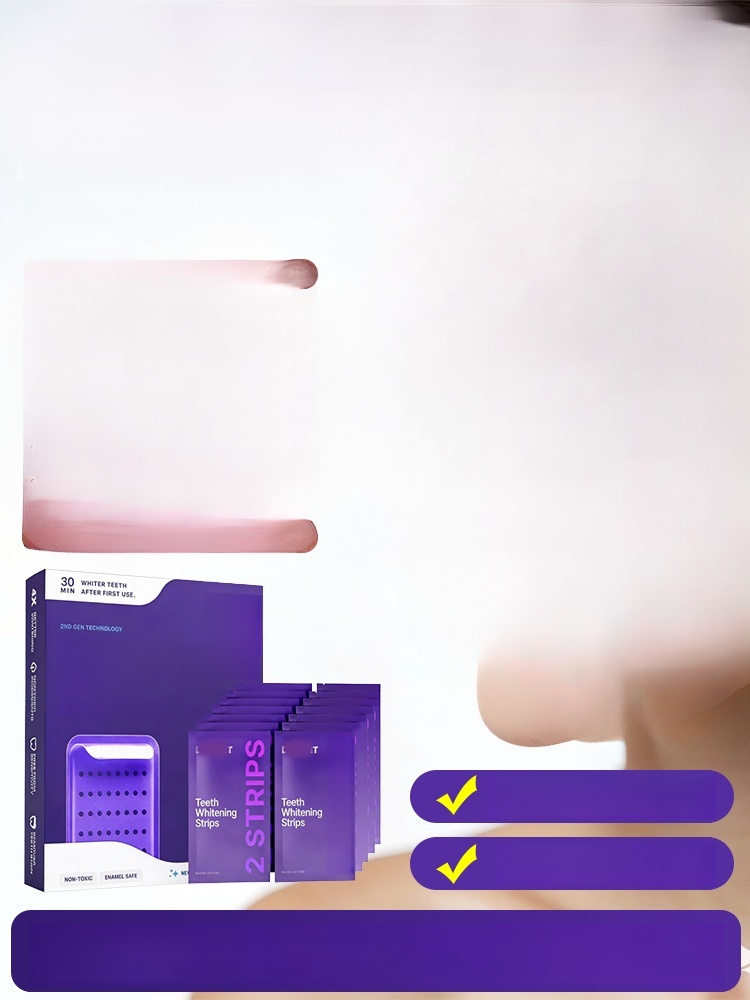 Purple Magic 💜 Watch Yellow Teeth Turn White Instantly with Color Correcting Strips! Whiter Teeth Without the Pain! 🦷 Testing Enamel-Safe Strips for Sensitive Teeth.