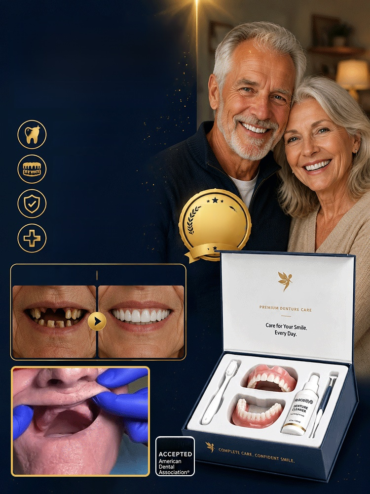 Ultra-realistic artificial teeth with the same shape and color as natural teeth, perfectly adapting to the gums without pain or uncomfortable pressure.