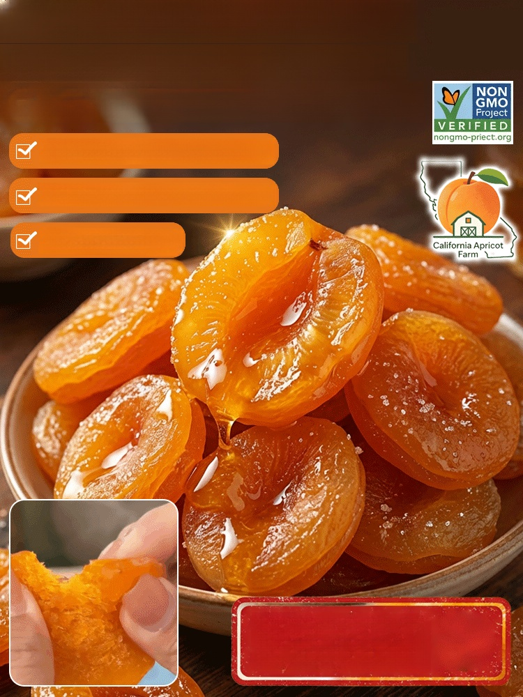California Specialty Dried Apricots, 100% natural, It can help regulate blood sugar and cholesterol levels, supporting everyday vitality and reducing fatigue