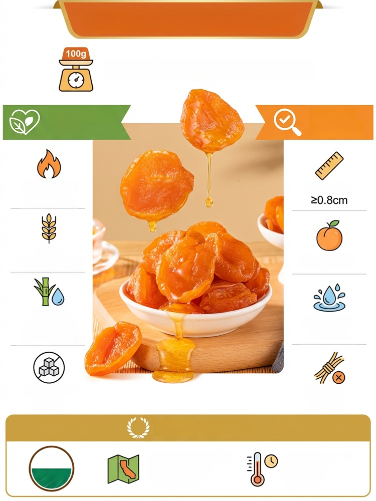California Specialty Dried Apricots, 100% natural, It can help regulate blood sugar and cholesterol levels, supporting everyday vitality and reducing fatigue
