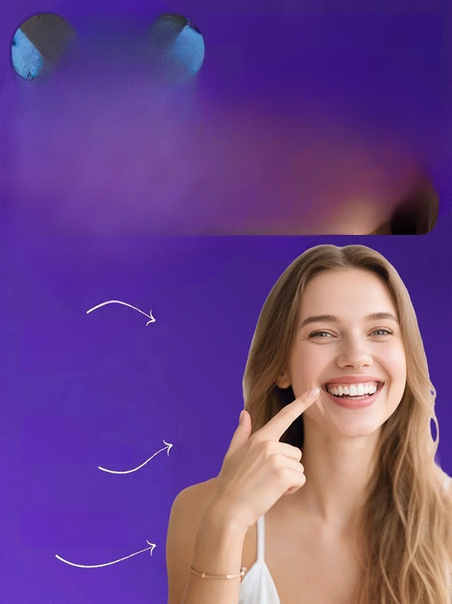 Purple Magic 💜 Watch Yellow Teeth Turn White Instantly with Color Correcting Strips! Whiter Teeth Without the Pain! 🦷 Testing Enamel-Safe Strips for Sensitive Teeth.