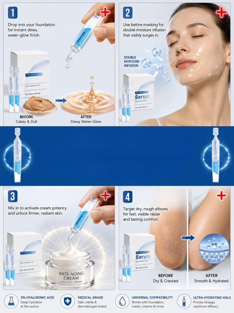 [Skin Revitalizing 3% Hyaluronic Acid] Ultra-Moisturizing Serum, Reverse Gravity for a Sculpted V-Face