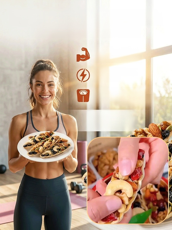 Astragalus and Codonopsis Eight-Treasure Nut Tart, Only 3g Net Carbs, Perfect Fuel For Fitness & Office
