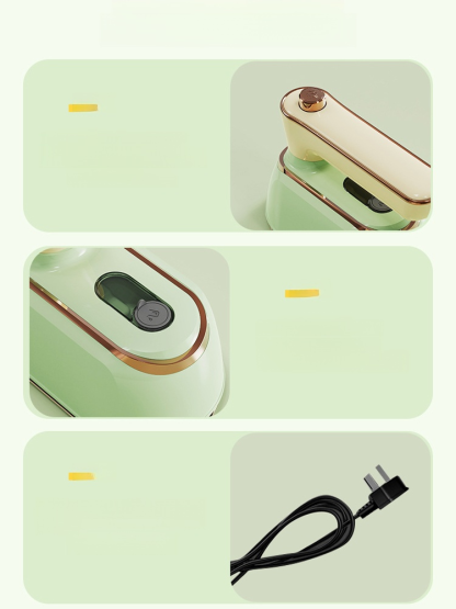 Folding steam iron, 10s fast heating with 180° rotating handle for easy flat and hanging ironing.