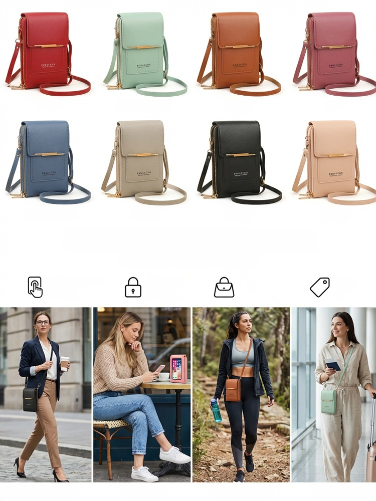 🎒 One bag does the work of three! Replace your phone pouch + cardholder + small crossbody bag – saving you money, space, and hassle! 📱