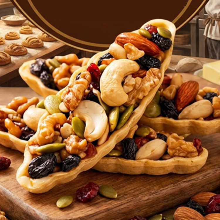 Astragalus and Codonopsis Eight-Treasure Nut Tart, Only 3g Net Carbs, Perfect Fuel For Fitness & Office