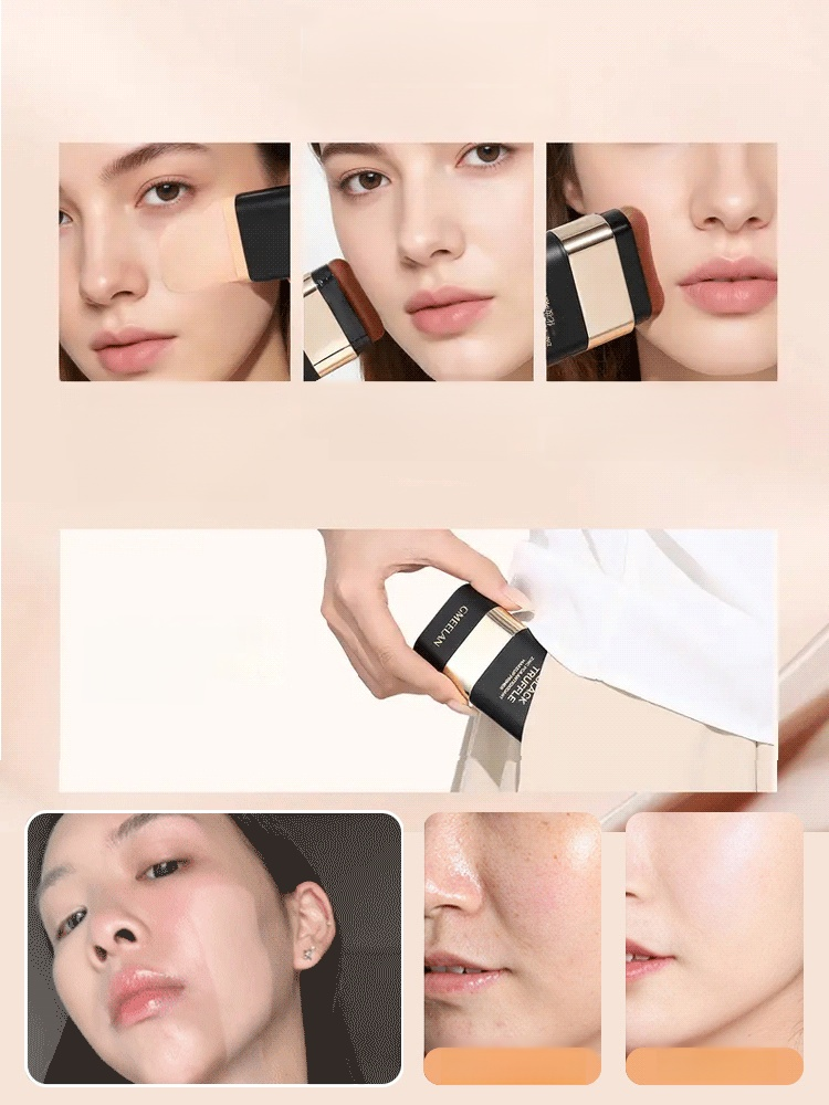 Quick and easy makeup techniques to give you a perfect look all day long.  💄✨ High Coverage Foundation Stick | It's so convenient to use, I'm absolutely in love with it!
