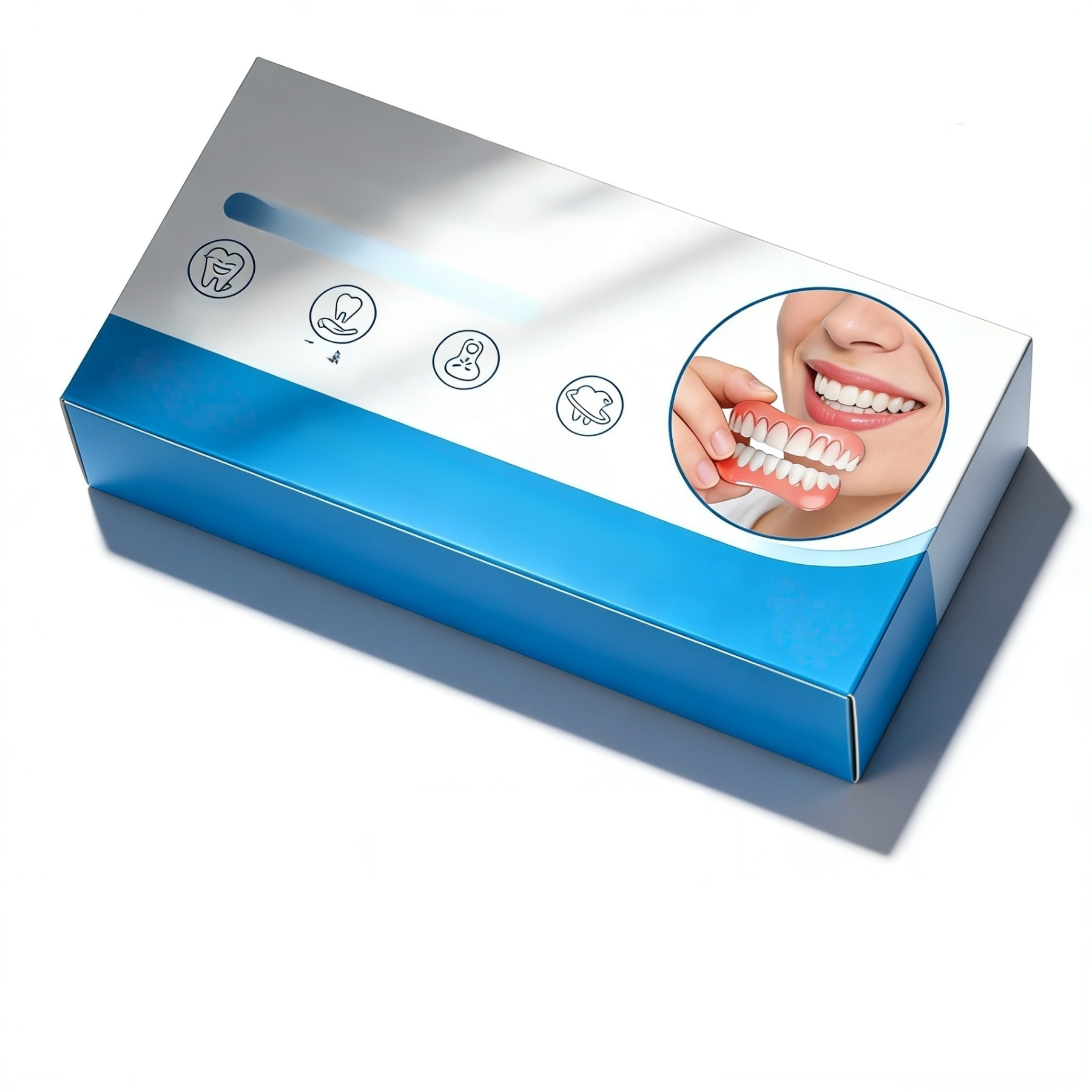【100% adaptive denture set that fits snugly】Not easy to fall off, fits naturally and perfectly