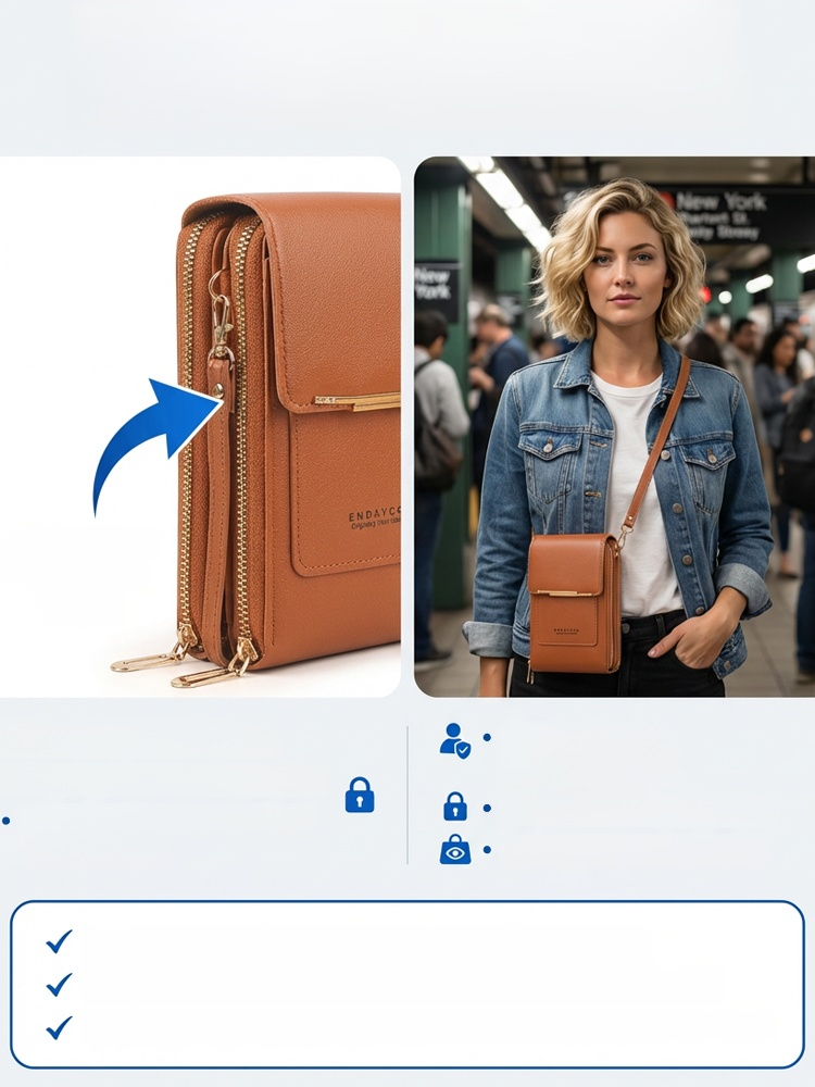 🎒 One bag does the work of three! Replace your phone pouch + cardholder + small crossbody bag – saving you money, space, and hassle! 📱