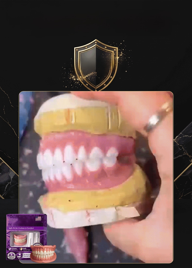 Stop hiding your teeth. Get a million dollar smile instantly. Professional set. Watch this transformation! Snap on a perfect smile in 1 second. Invisible and Natural, Corrects Misalignment