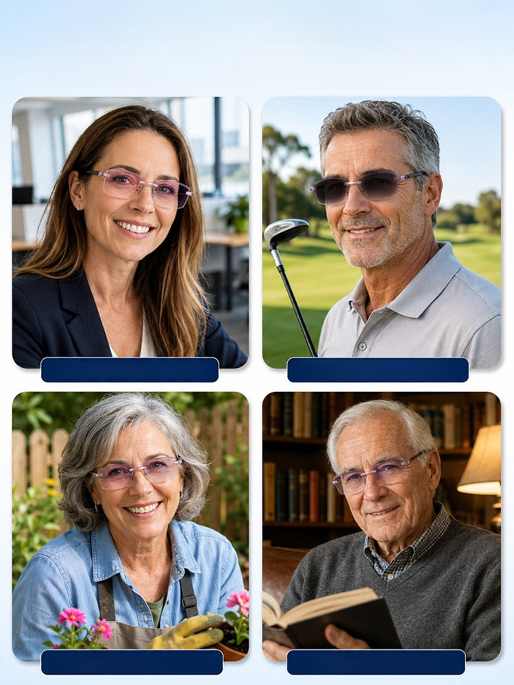 [Regain Your Youthful Vision] Smart Zoom Diamond-Cut Reading Glasses, One Pair for Near & Far. No More Switching Glasses!
