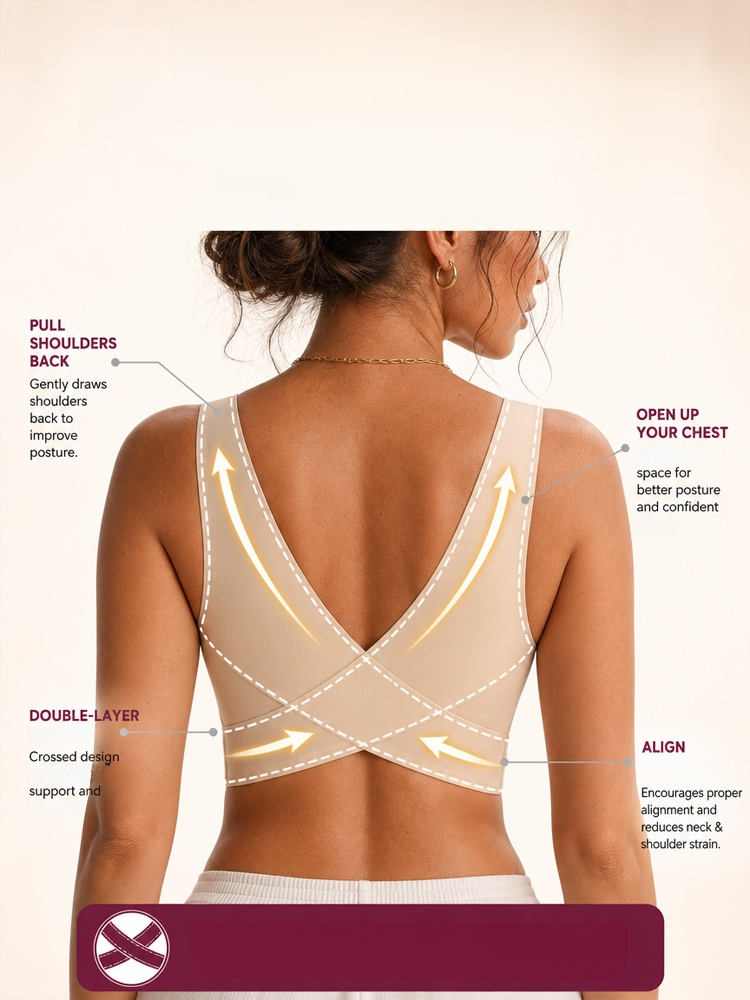 [Instant Posture Correction] Perfect Posture Wire-Free Bra, Instantly pull shoulders back and fix hunchback!