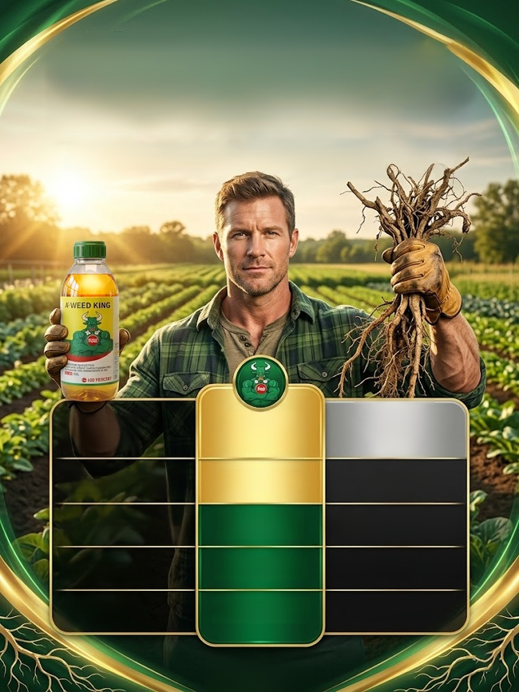 Herbicide and root rot control agent,  this product eliminates 99% of weeds down to the roots – permanently ✅!