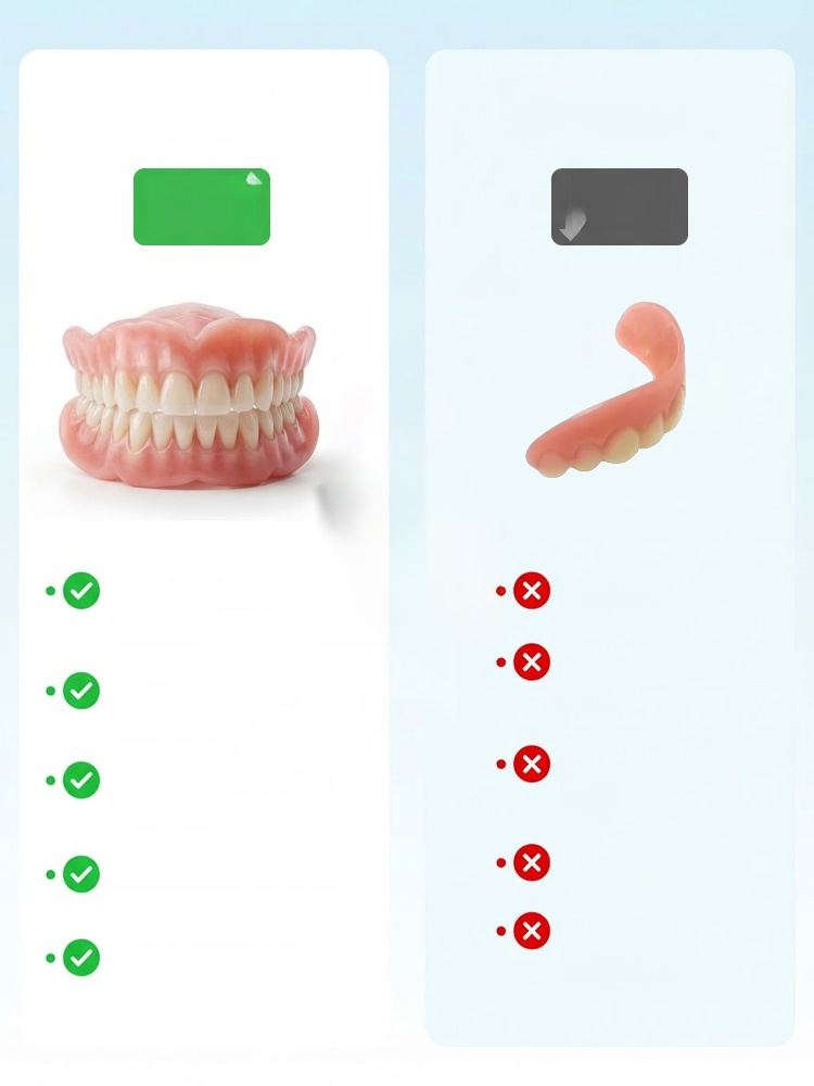 Light up your smile! Proper custom dentures for total confidence. Natural look & fit. 