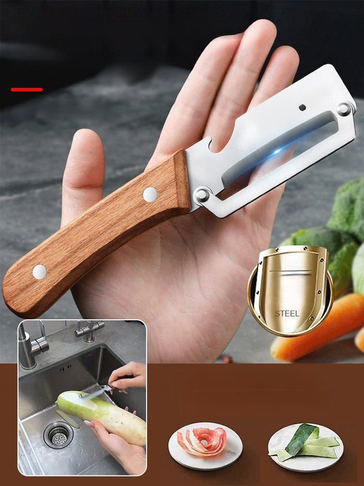🍏 Efficient peeling, effortless cooking! This large, multi-purpose stainless steel peeler makes quick work of a variety of fruits and vegetables. 