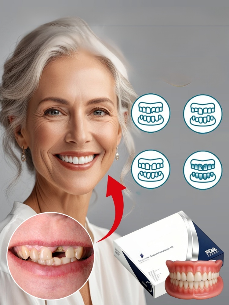 🦷Developed by 100 dentists, say goodbye to high prices! Made of soft silicone, they're as comfortable as real teeth!