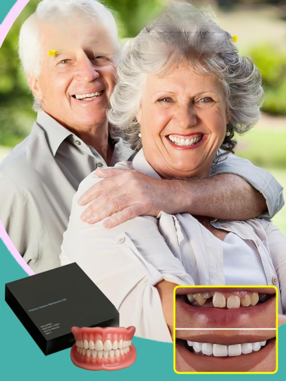 【80%OFF】Fits your mouth in one second, making it easy to chew all kinds of food💗Just like your own teeth! Whiten your teeth! Natural, comfortable and removable