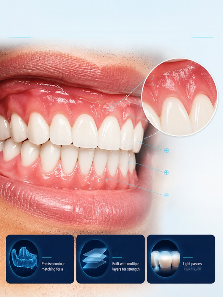 [Comfortable to Wear All Day] Premium Full Denture Set, Trusted by 10,000+ Users. Natural & Youthful Smile!