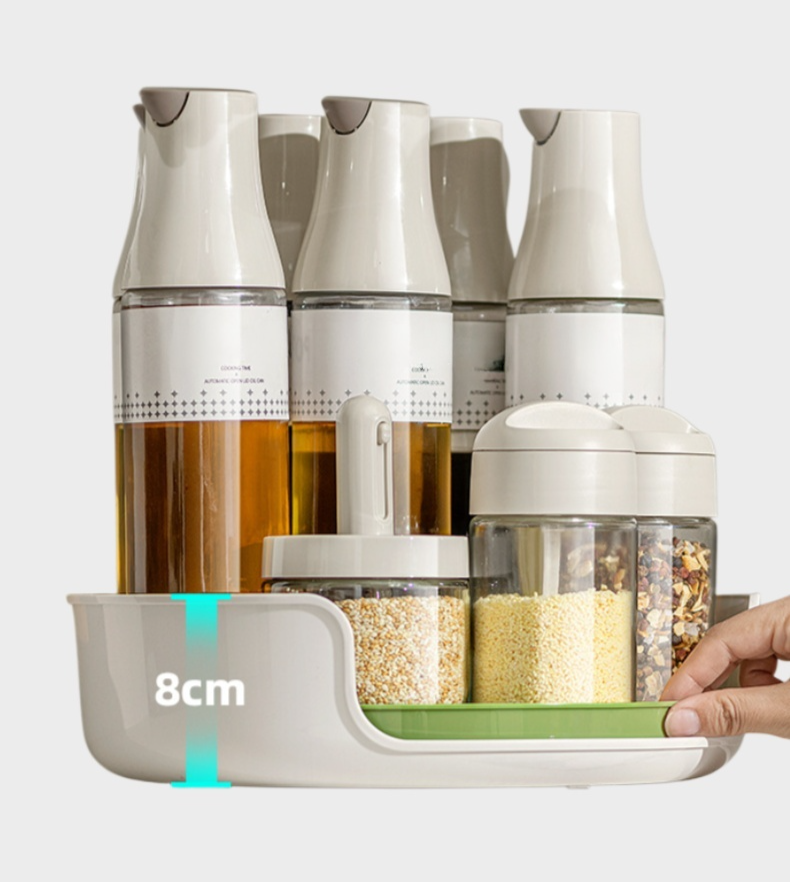 Multifunctional household rotating storage rack