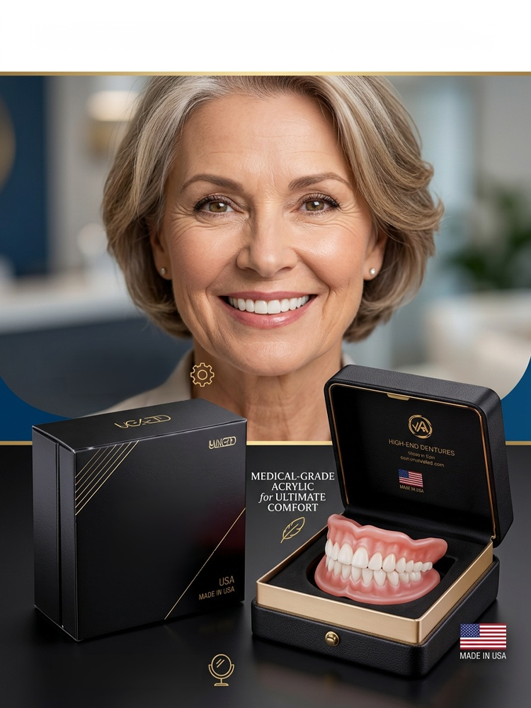 High-end custom-made full dentures, I Stopped Hiding My Smile! 😃Instant Snap-On Veneers for a Perfect Smile. No Surgery, No Pain, Just Perfect Teeth.