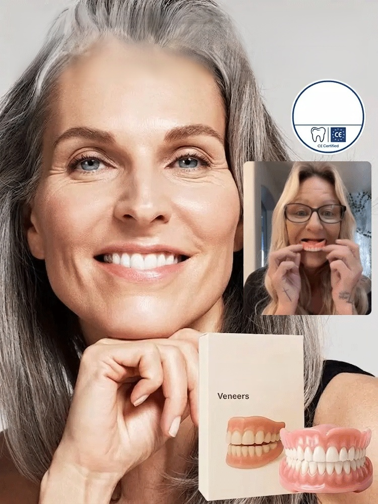 [Epic Upgrade] Premium Full Cover Dentures, Try our bespoke, feather-light teeth for a 100% natural smile! 30-Day Hassle-Free Return Policy — A completely risk-free trial experience!