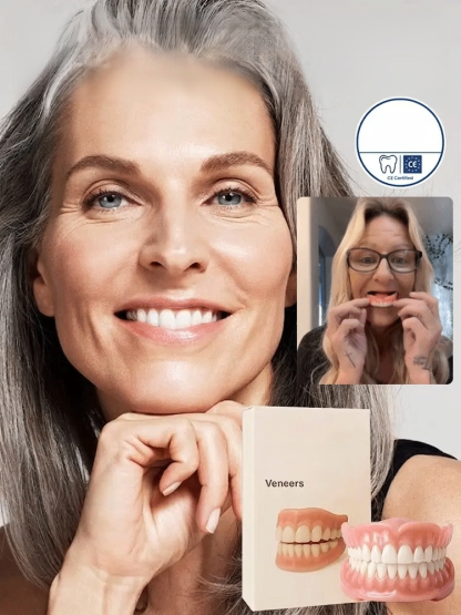  [Epic Upgrade] Premium Full Cover Dentures, Try our bespoke, feather-light teeth for a 100% natural smile! 30-Day Hassle-Free Return Policy — A completely risk-free trial experience!
