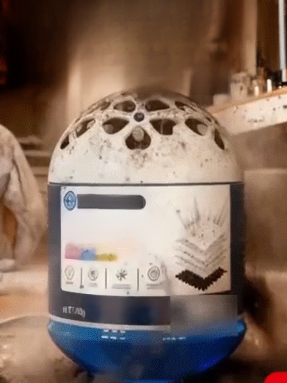 [Baby & Mom Safe Purification] Whole-House Dust Buster Smart Vacuum Cube, 99.97% filter efficiency: Baby-safe protection.