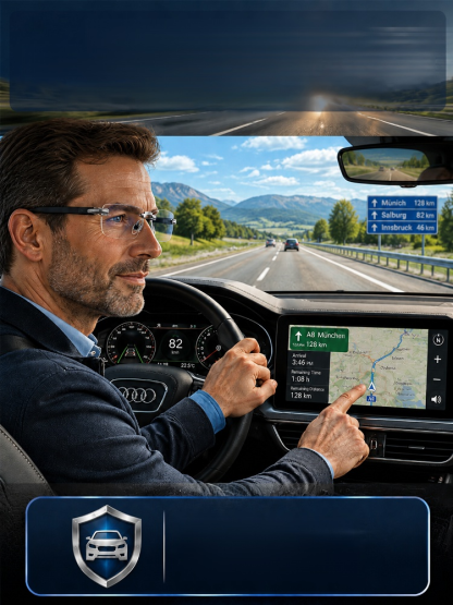German Optical Precision Glasses: Clear Vision Near, Ultra-light Diamond-Cut Rimless Reading Glasses