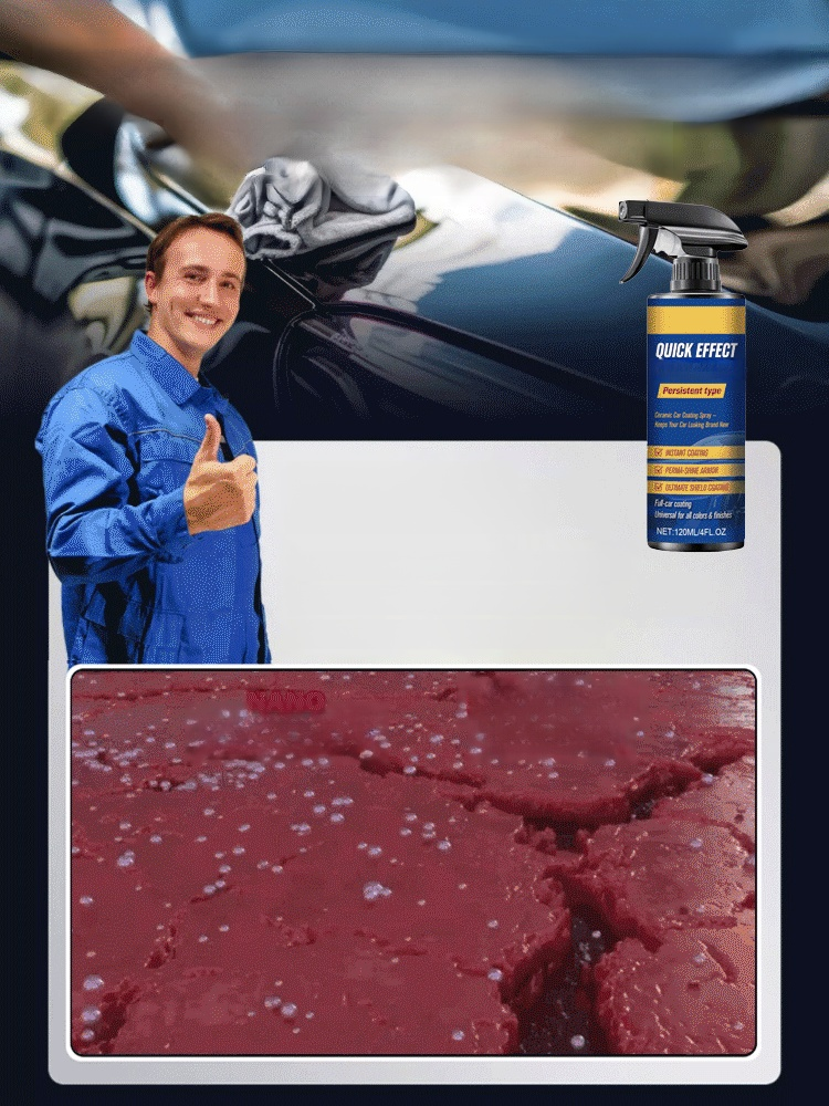 1 minute – car like new! 10 years of protection + 2nd spray free. 50% discount today – only available for a limited time!