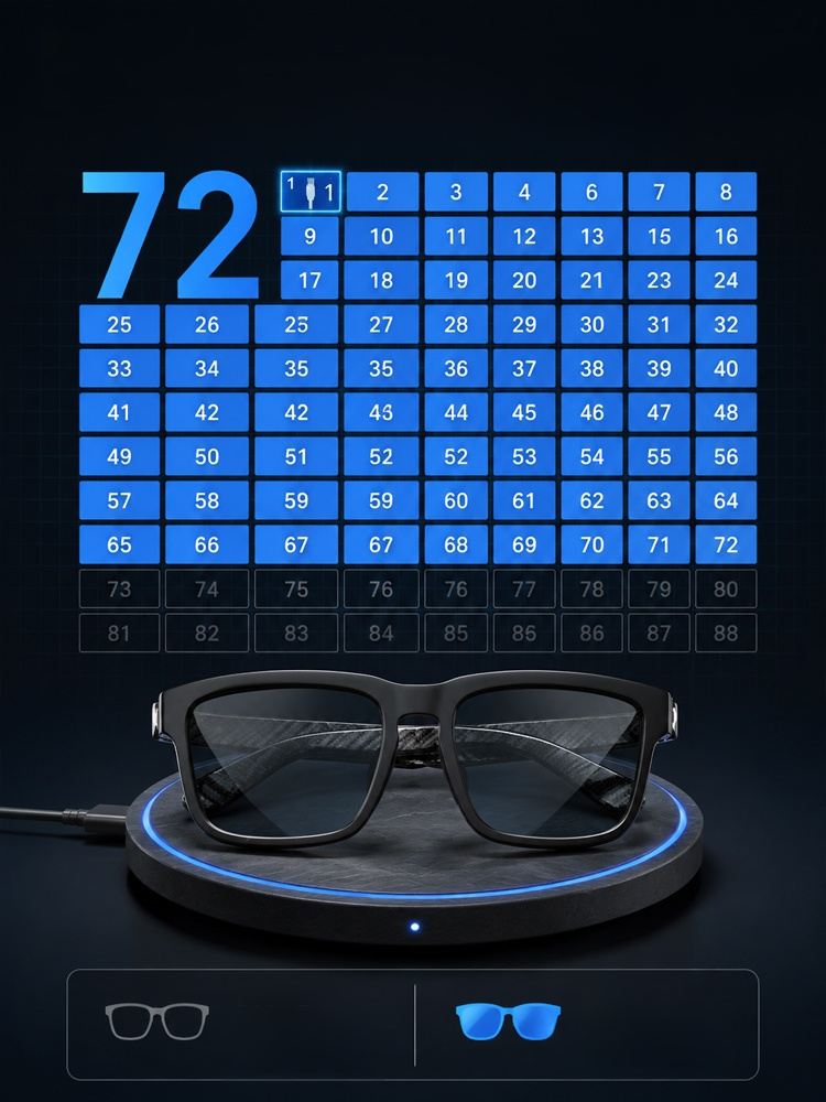 AI Smart Bluetooth Glasses, Talk to AI Without Looking at a Screen. Get Instant Navigation, Answers, and Translations. 