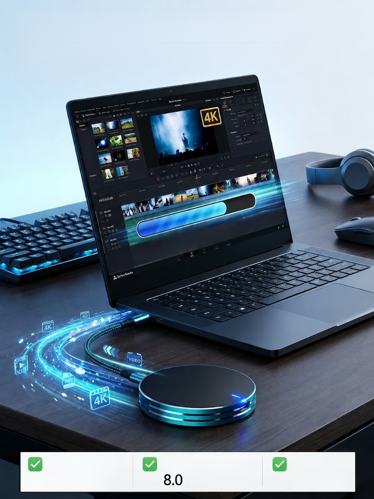 C Magnetic Anti-Lost Portable SSD External Solid State Drive, Snap to iPhone 15 & MacBook instantly! 32TB storage with 3-year warranty included.