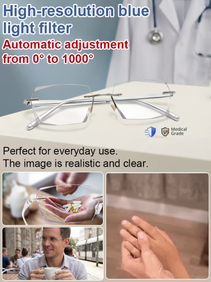 【Co-Created by Designers】Gypsophila Smart Zoom and Color-Changing Reading Glasses, Already trusted and loved by 98% of European users. We take 100% responsibility if your eyesight worsens!