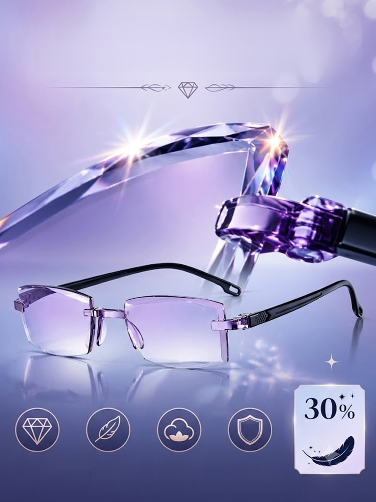 [Regain Your Youthful Vision] Smart Zoom Diamond-Cut Reading Glasses, One Pair for Near & Far. No More Switching Glasses!