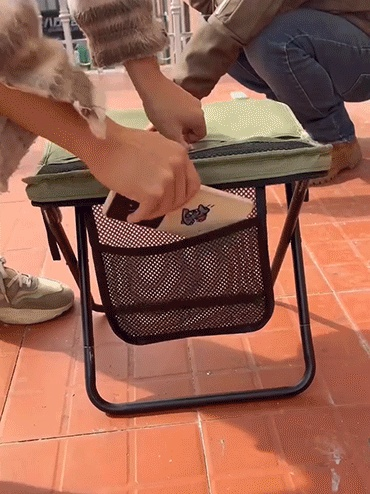 Camping Chairs, Upgraded Foldable Stool, 1.5 lbs ultra light, Max Load Capacity 500lbs