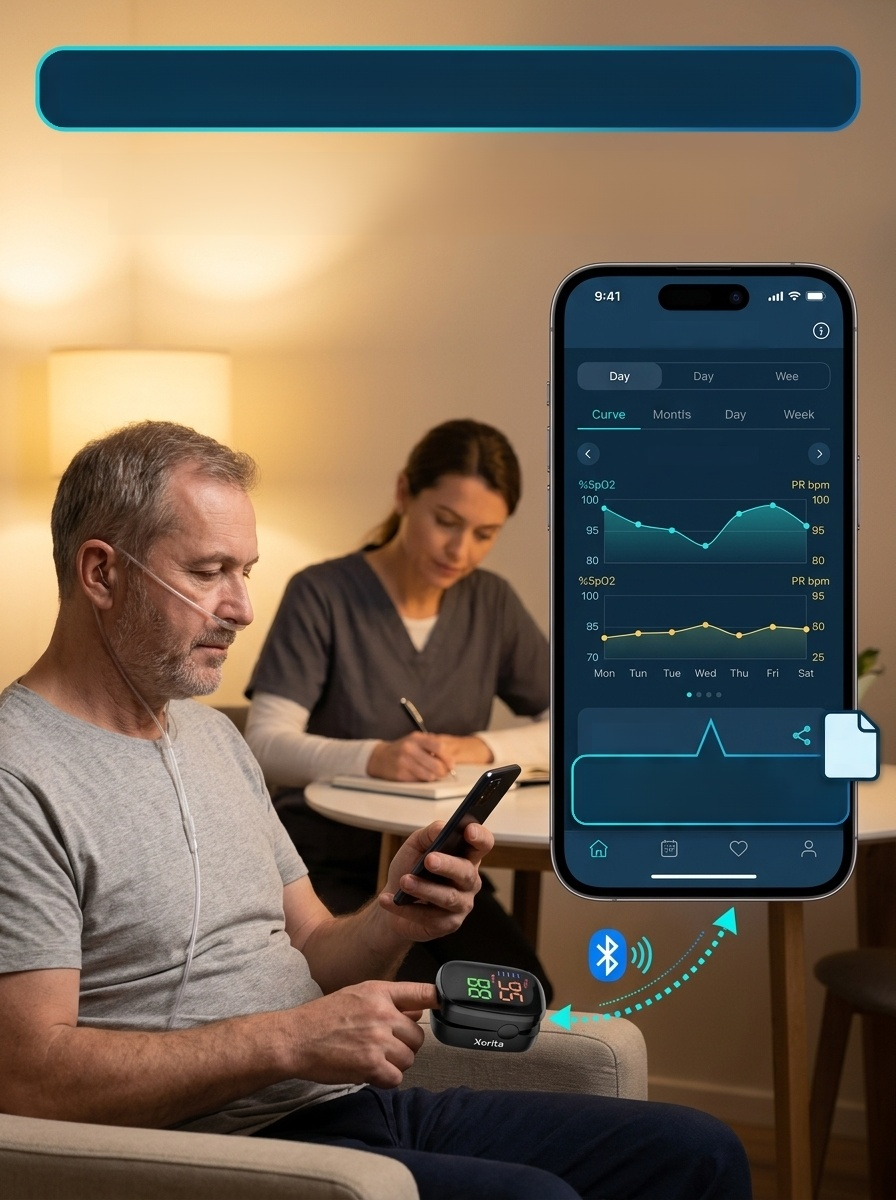 [99% Accuracy] Finger-Clip Pulse Oximeter, Results in 3 seconds, 99.9% accuracy, large, clear screen, simple and easy to use.