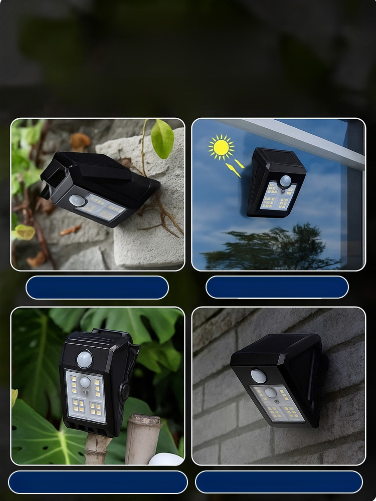 🌞💡Solar LED light with motion sensor –🔋 Charges in 1 day, can be used for up to 10 days! Auto-charge + auto-on, no electricity costs all year round